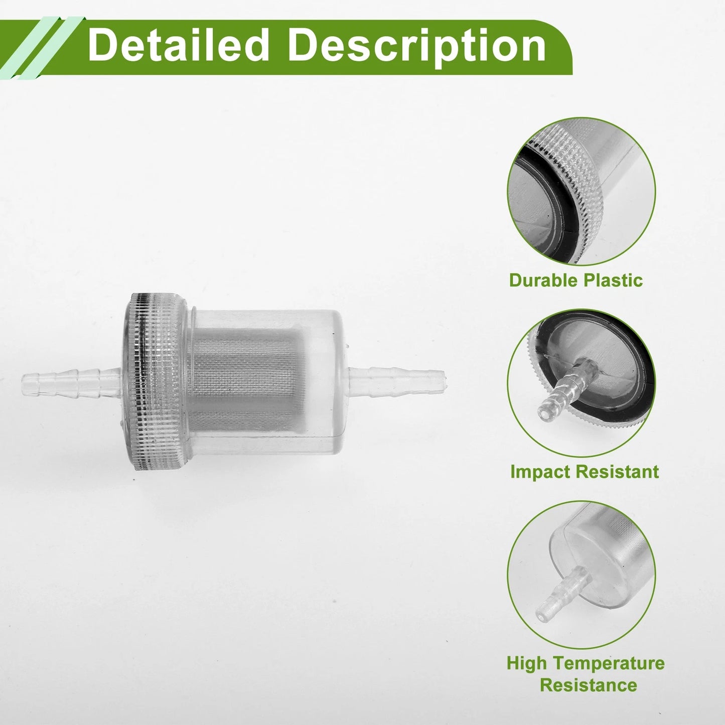 Diesel In-Line Fuel Filter Kit for Car Truck Van RV (Fits Various Models)