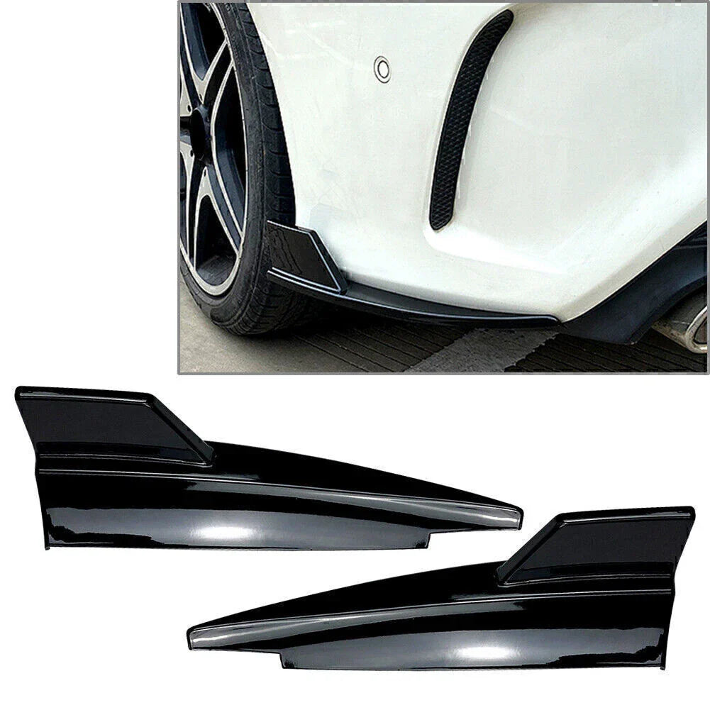 Black Rear Bumper Splitter Side Vents for Mercedes CLA-Class (2013-2019)