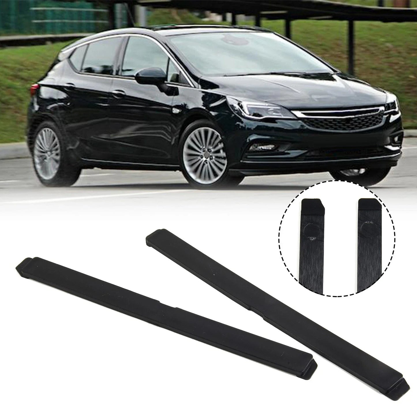 Cover Roof Carrier Black 2 x for Opel Astra H (2004–2009)