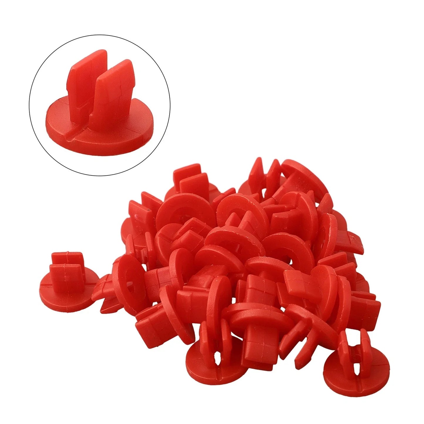 Shield Nut Set Nylon Parts Plastic Red Screw Under-Body