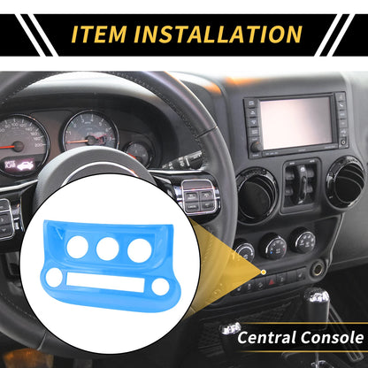 AC Switch Button Control Cover Trim for Jeep Wrangler JK JKU (2007–2018)