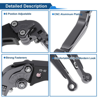 Adjustable Brake Clutch Levers for Honda CBR600RR (2003–2019)