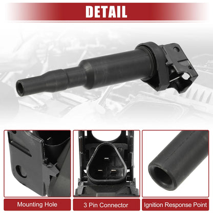 Set of 4 Ignition Coil Packs for BMW 128i (2008–2013)