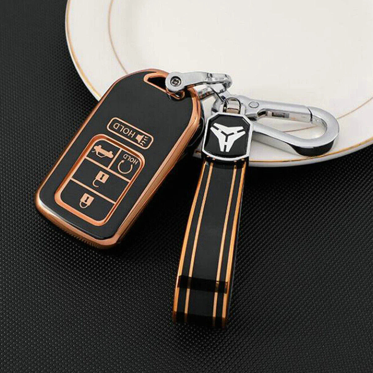 Car Remote Key Fob Case Cover Holder for Honda Civic CR-V Accord Pilot Insight