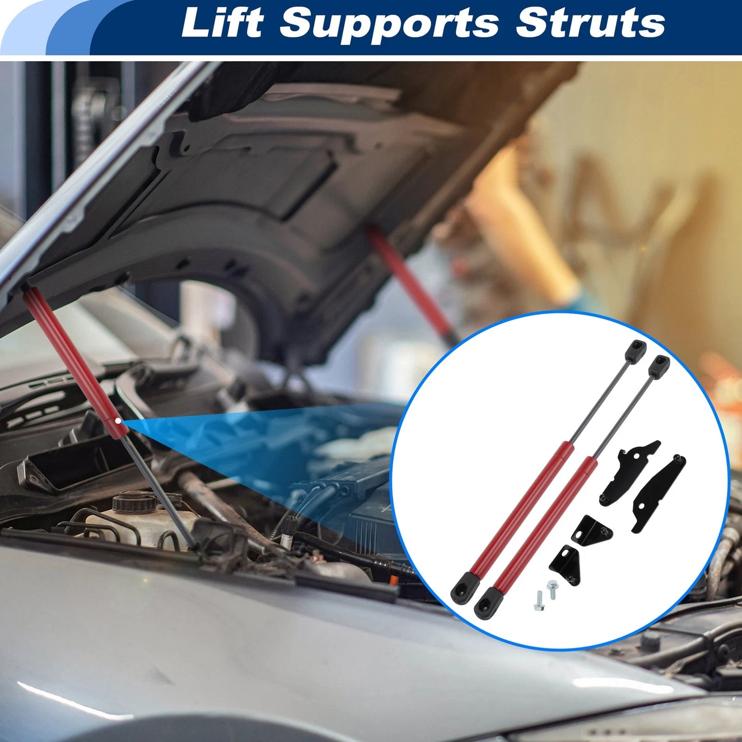 Front Hood Struts for Toyota Tacoma 4Runner (2025) - Lift Support Struts