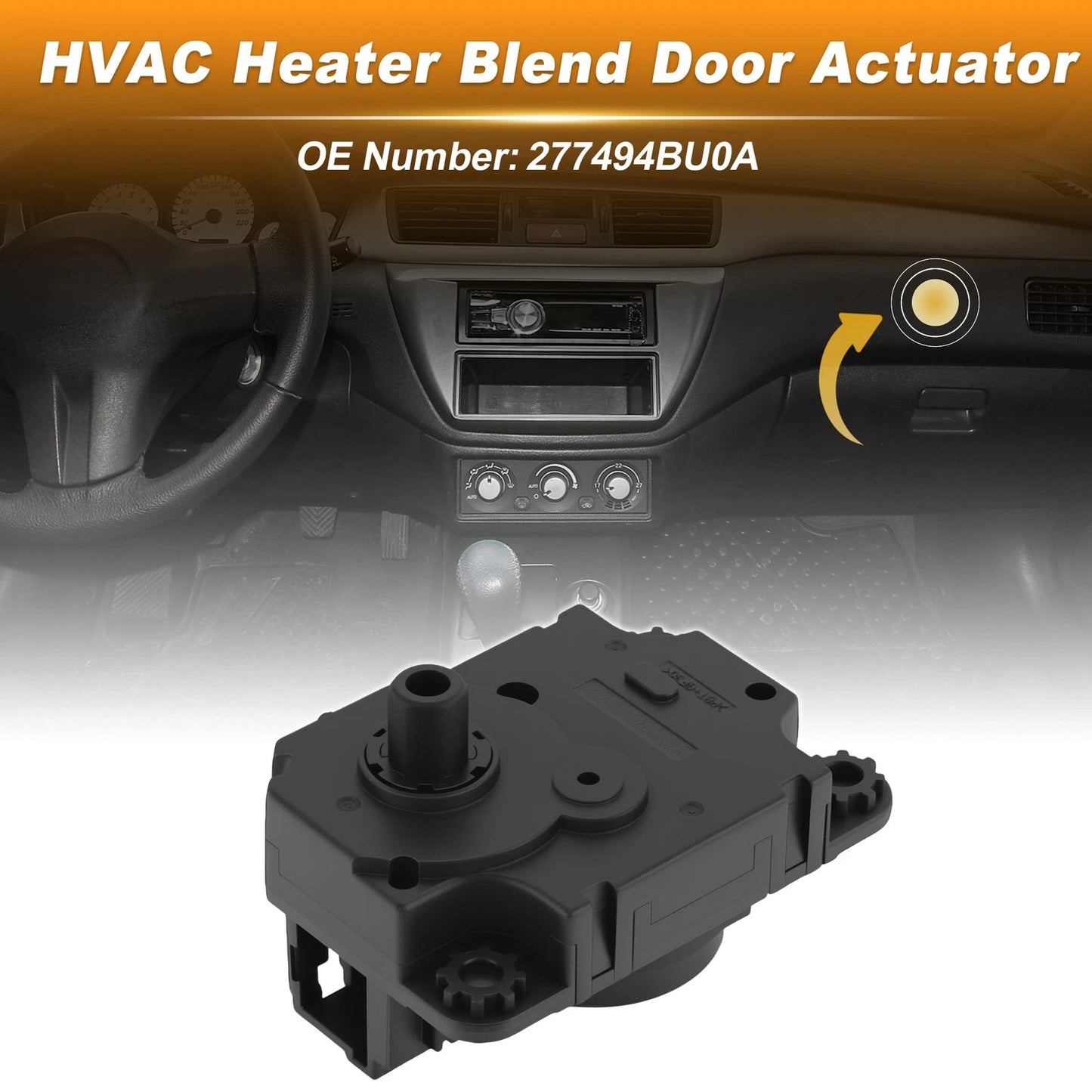 HVAC Heater Blend Door Actuator for Nissan Rogue (2014–2019) 277494BU0A