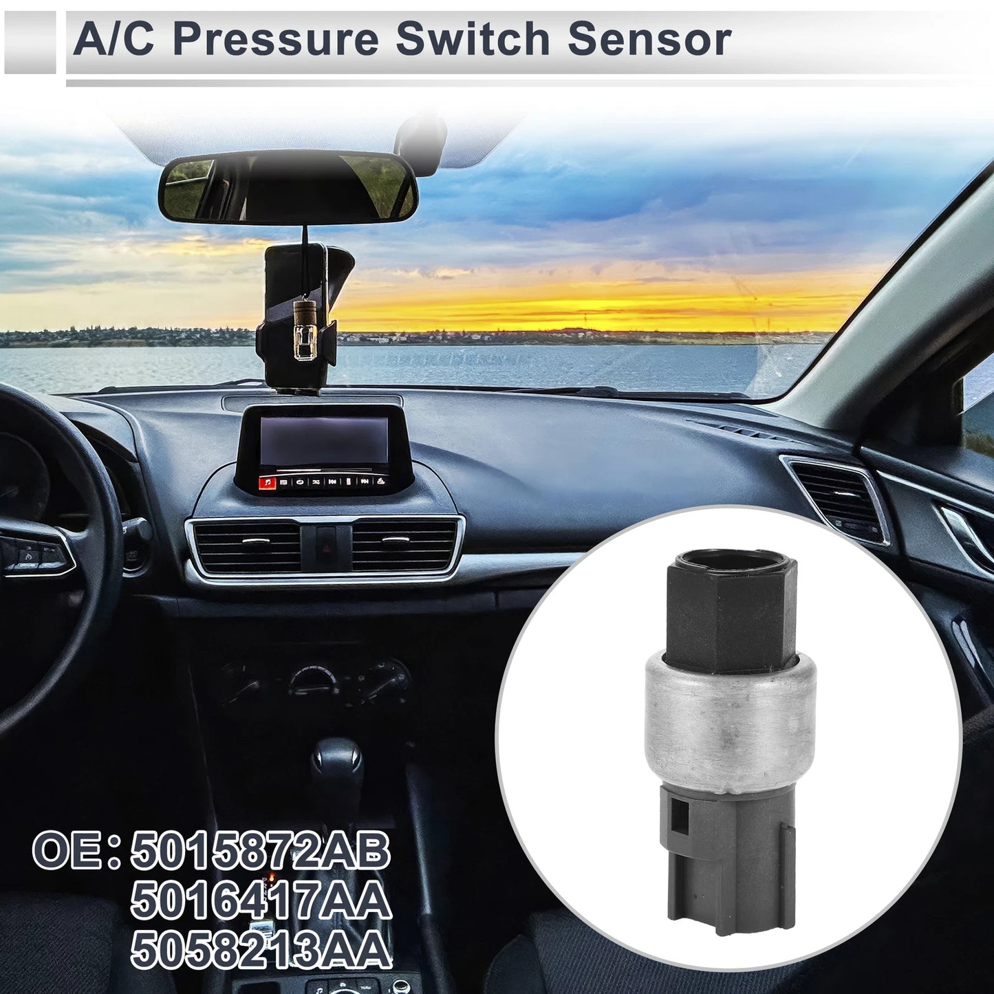 A/C Pressure Switch Sensor for Chrysler PT Cruiser (2001–2007) No. 5015872AB