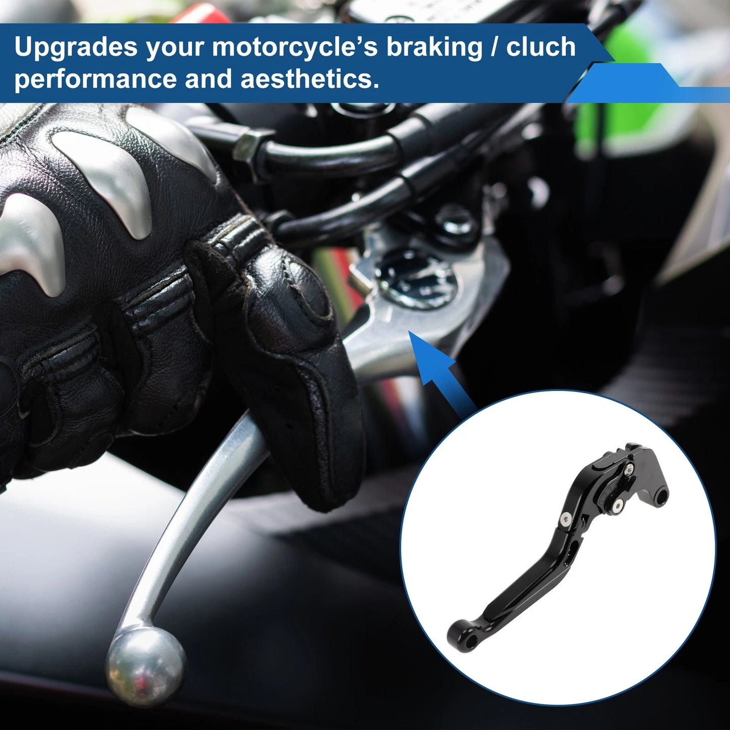 Short/Long Brake Clutch Levers for Suzuki GSXR600 (2006–2025) - Solid Black Pair