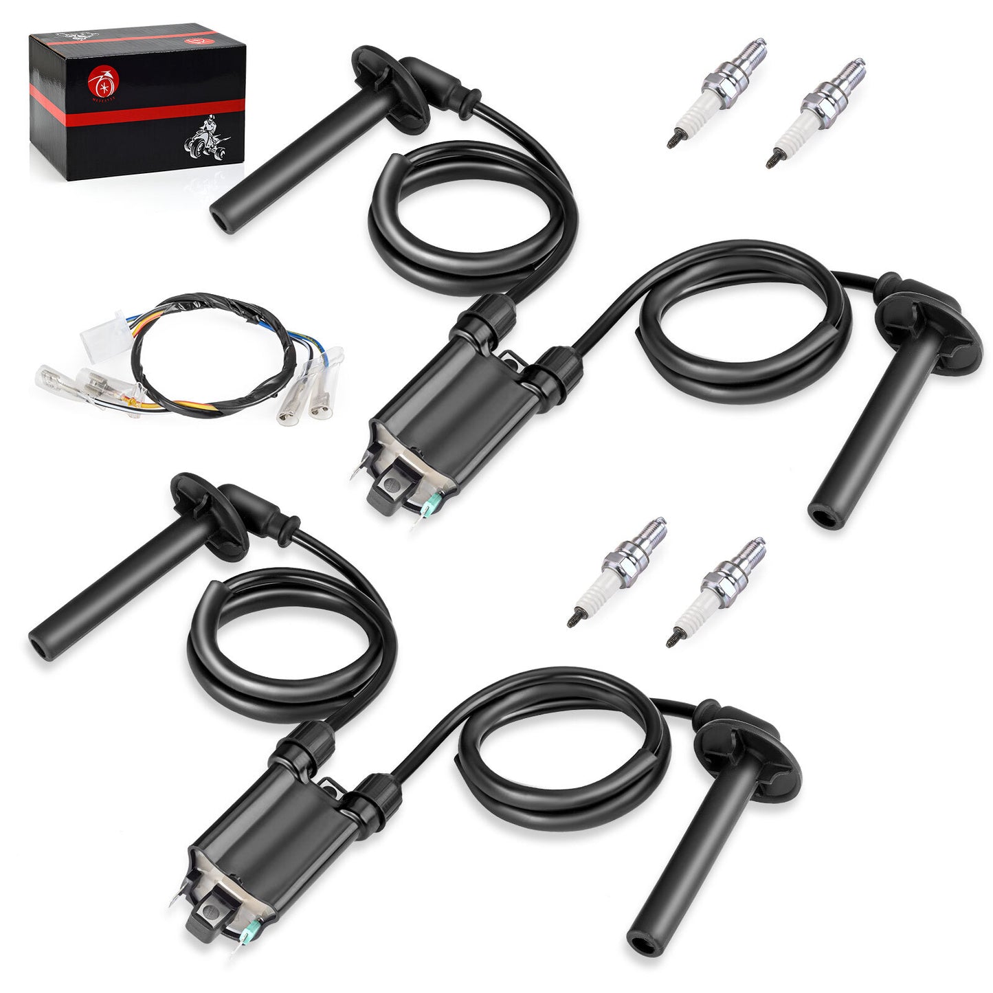 2X Ignition Coil & Spark Plug Set for Honda ST1100 (1991–2003)