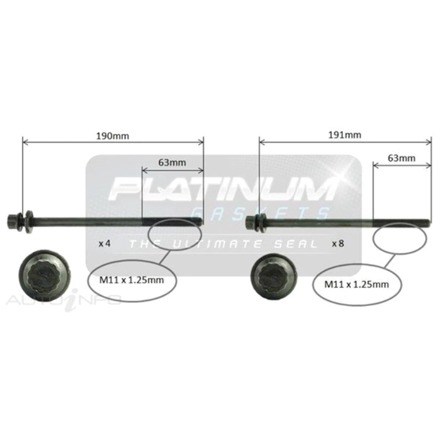 Engine Gasket Kit with Head Bolts for Subaru Forester (2008–2013)