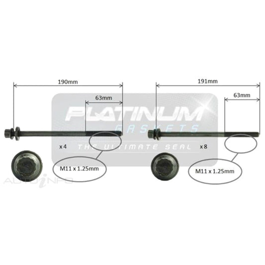 Engine Gasket Kit with Head Bolts for Subaru Forester (2008–2013)