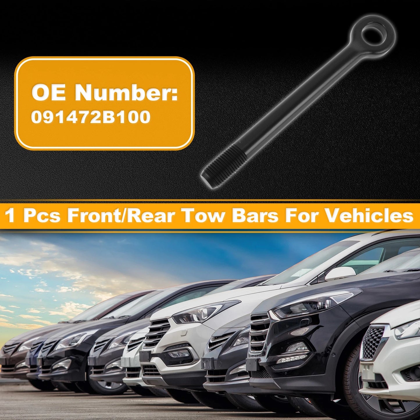 Tow Bars for Hyundai Santa Fe Sport (2013–2015) - Front/Rear Tow Hook Metal