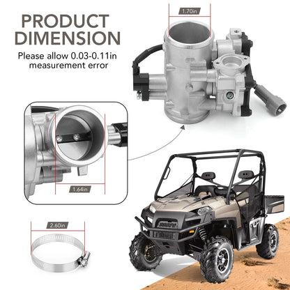 Throttle Body for Polaris Ranger 800 6x6 / Ranger HD 800 (2010-2014)