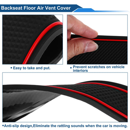 Set of 14 Non-Slip Mats for Toyota C-HR ZYX10/NGX50 (2016–2023) PVC Red