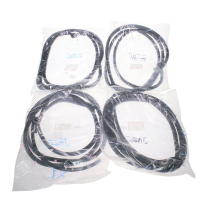 Set of 4 Door Weatherstrips for Honda Fit Jazz (2004–2006)