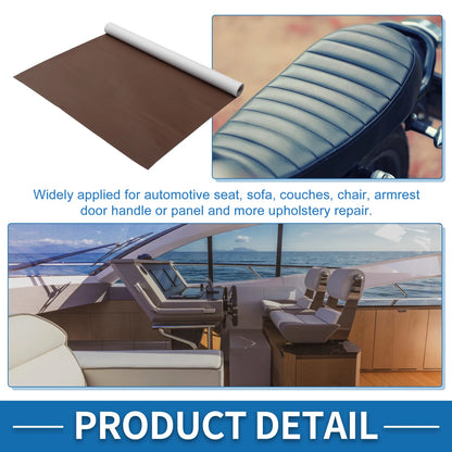 Self Adhesive Leather Repair Patch for Car Seat Sofa (19.6"x53.9", Light Brown)