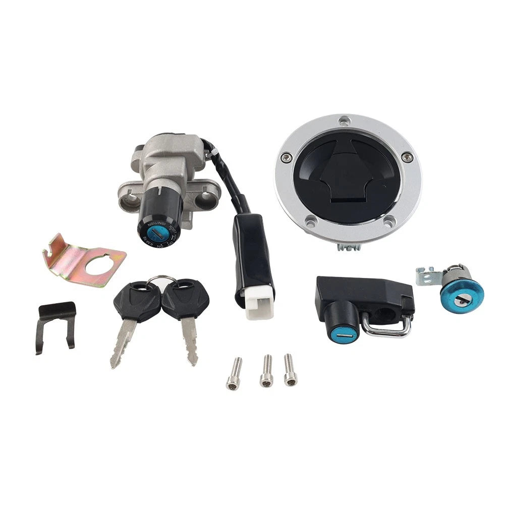Fuel Gas Cap Ignition Switch Seat Lock Set for Kawasaki KLX230 (2020)