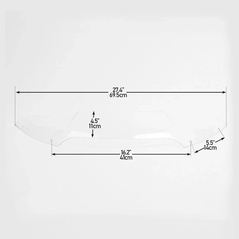 4.5" Clear Flare Windshield for Harley Road Glide FLTR (2015-2023)