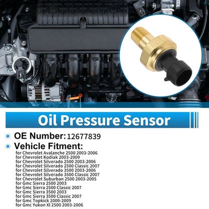 Engine Oil Pressure Sensor for Chevrolet Avalanche 2500 (2003–2006) No.12677839
