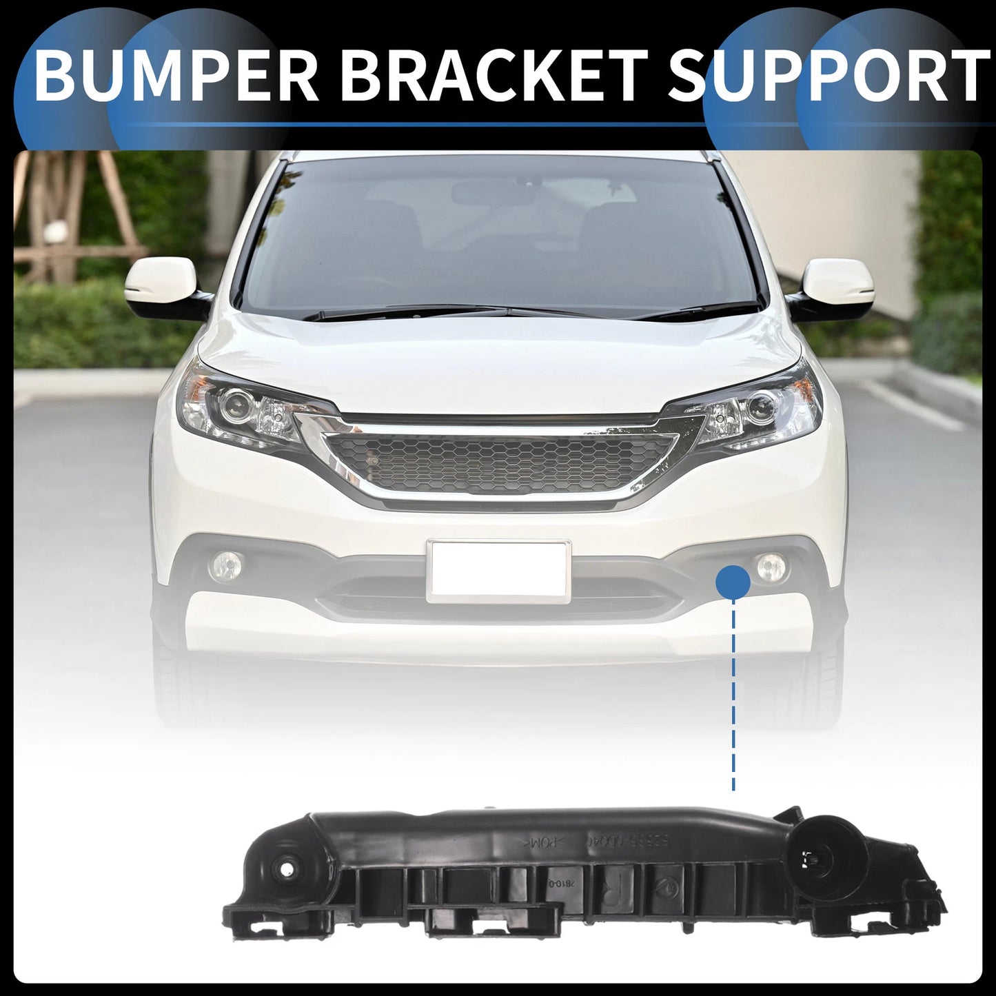 1pc Left Front Bumper Retainer Bracket No. 525360D040 for Toyota Yaris (2006–2009)