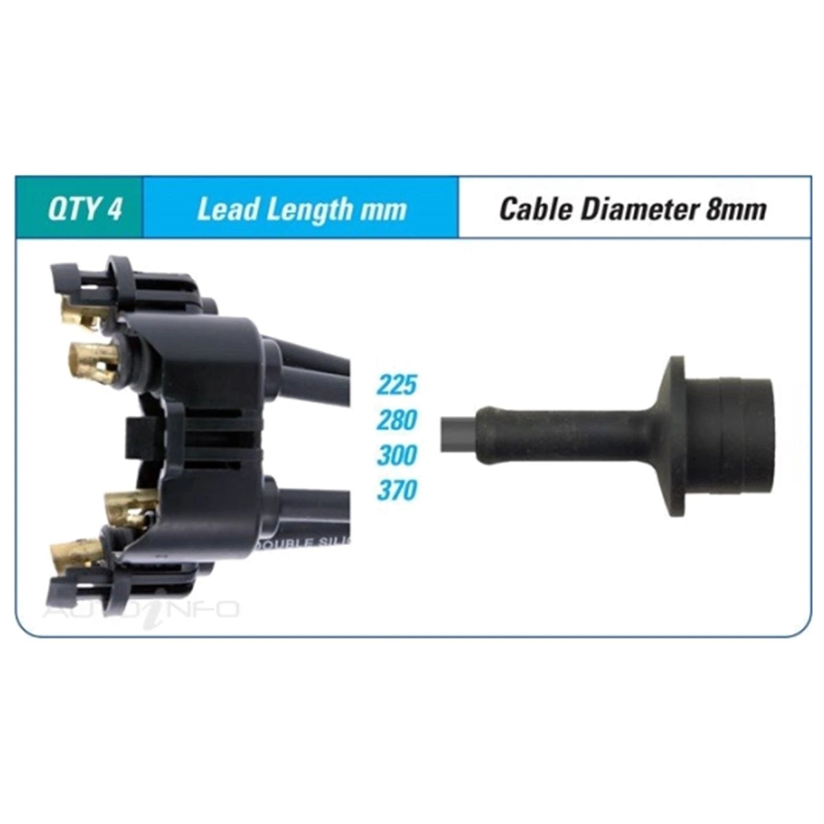 Ignition Spark Plug Lead Set for Toyota Spacia (1993–1996)