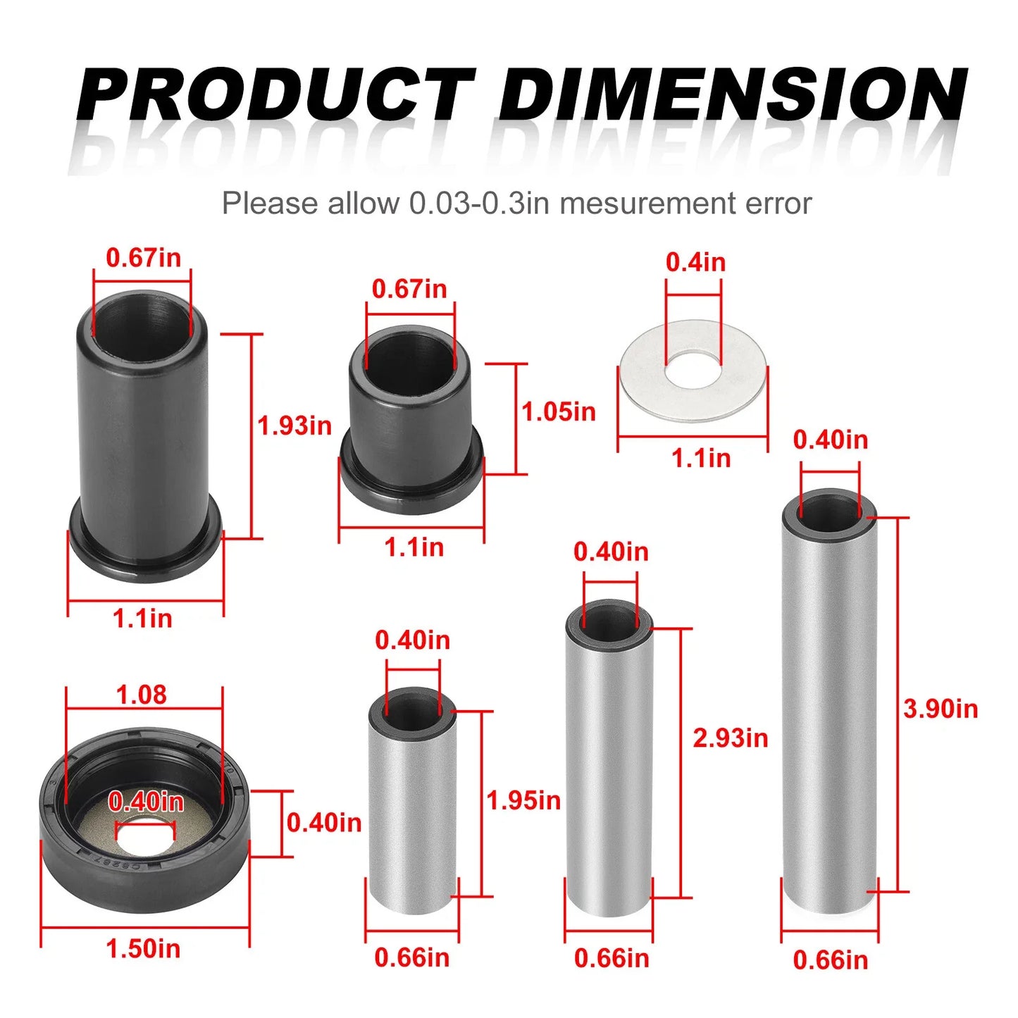 2 x Rear A-Arm Bush Kit for Suzuki King Quad