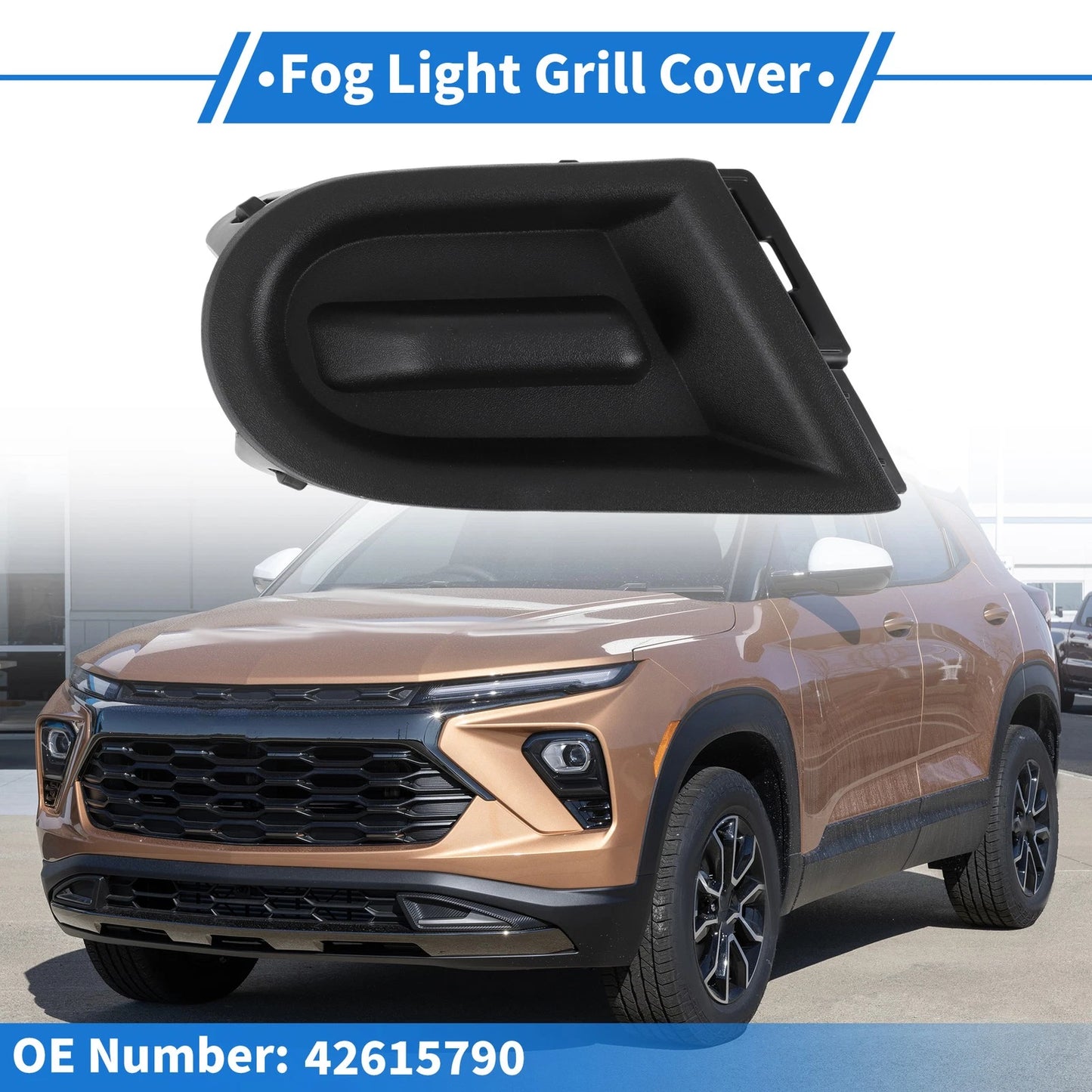 1 Pc Fog Light Grill for Chevrolet Trailblazer (2021–2023) No.42615790