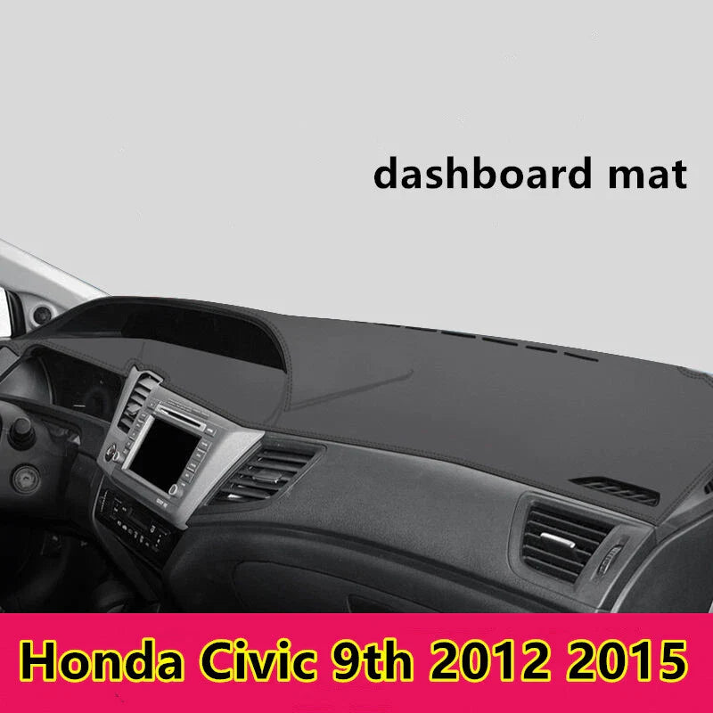 Leather / Car Dashboard Cover Dash Protector Mat Pad for Honda Civic (2006–2023)