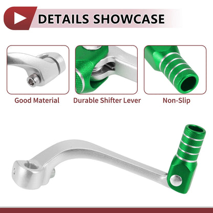 Folding Gear Shifter Lever for Honda CRF110F (2013–2018) Silver Tone