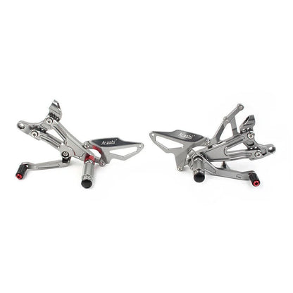 Rearset Foot Pegs for Ducati Panigale V4 (2018-2020) - Silver