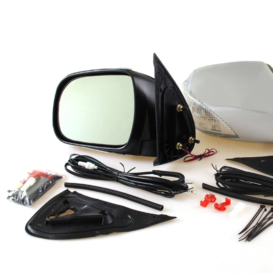 Chrome LED Door Wing Mirrors for Toyota Hilux Vigo (2004–2012)