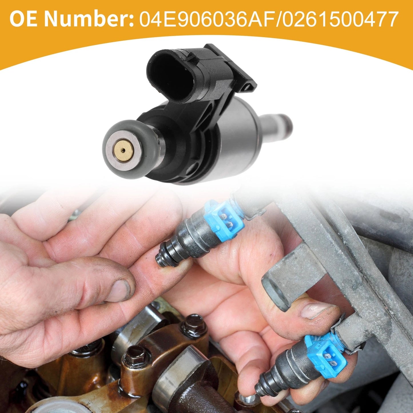 1 Pc Fuel Injector No.04E906036AF/0261500477 for Audi A3 Sportback E-Tron (2016–2018)