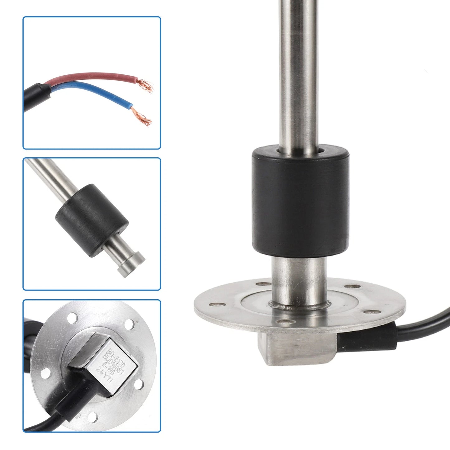 Fuel Sending Unit and Gauge Kit 0-190 Ohm for Boat Car Truck