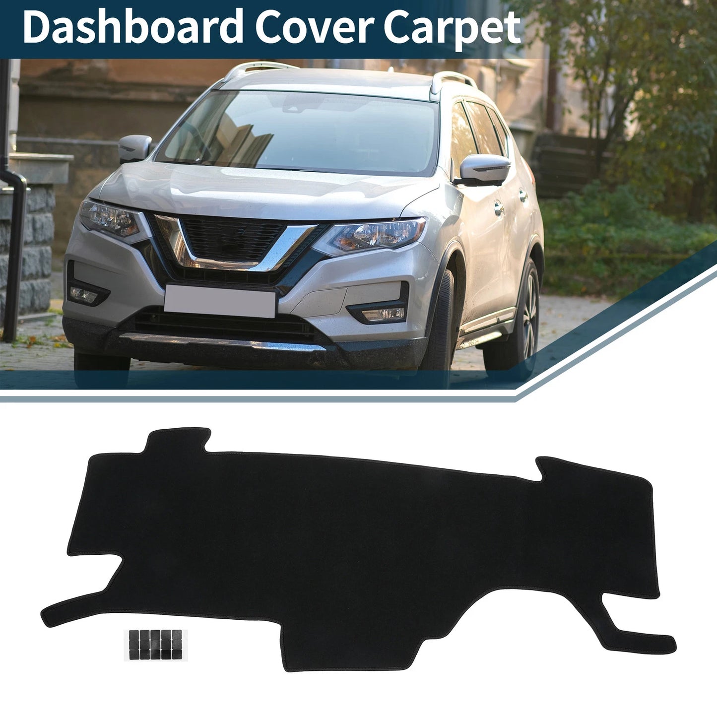 Dashboard Dash Cover Mat for Nissan Note e-Power E13 (2020–2024) Black Set of 1