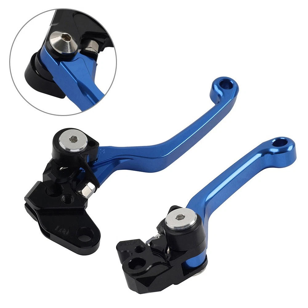 Pivot Brake Clutch Levers for Yamaha WR250F WR450F (2001–2016) - Blue