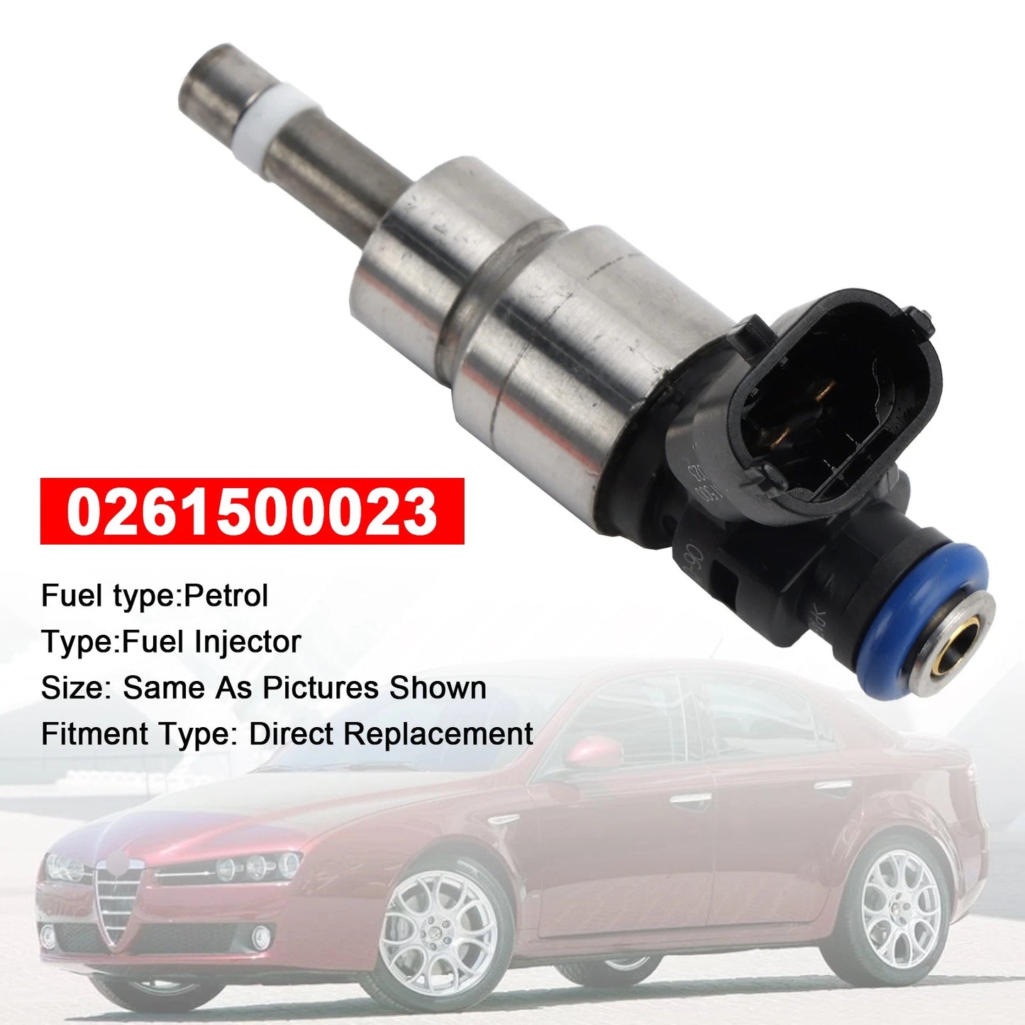Fuel Injector for Alfa Romeo 159 939 Brera Spider (2006–2011) 0261500023