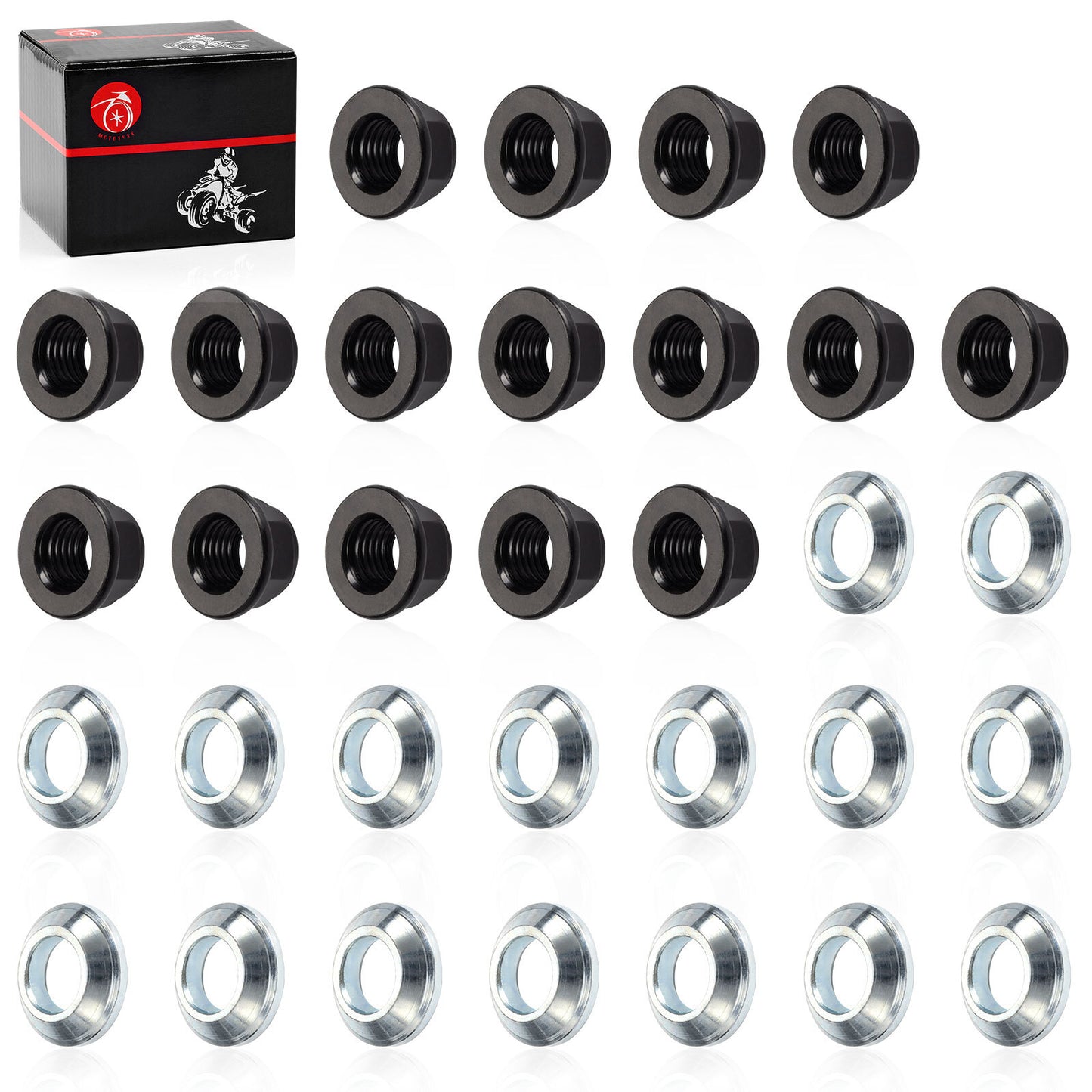 Wheel Lug Nut with Washer Kit for Yamaha Banshee 350 (1995–2006)