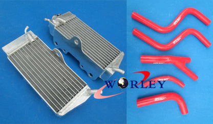 Aluminum Radiator + Blue Hose for Honda CR250R CR250 (1985-1987)