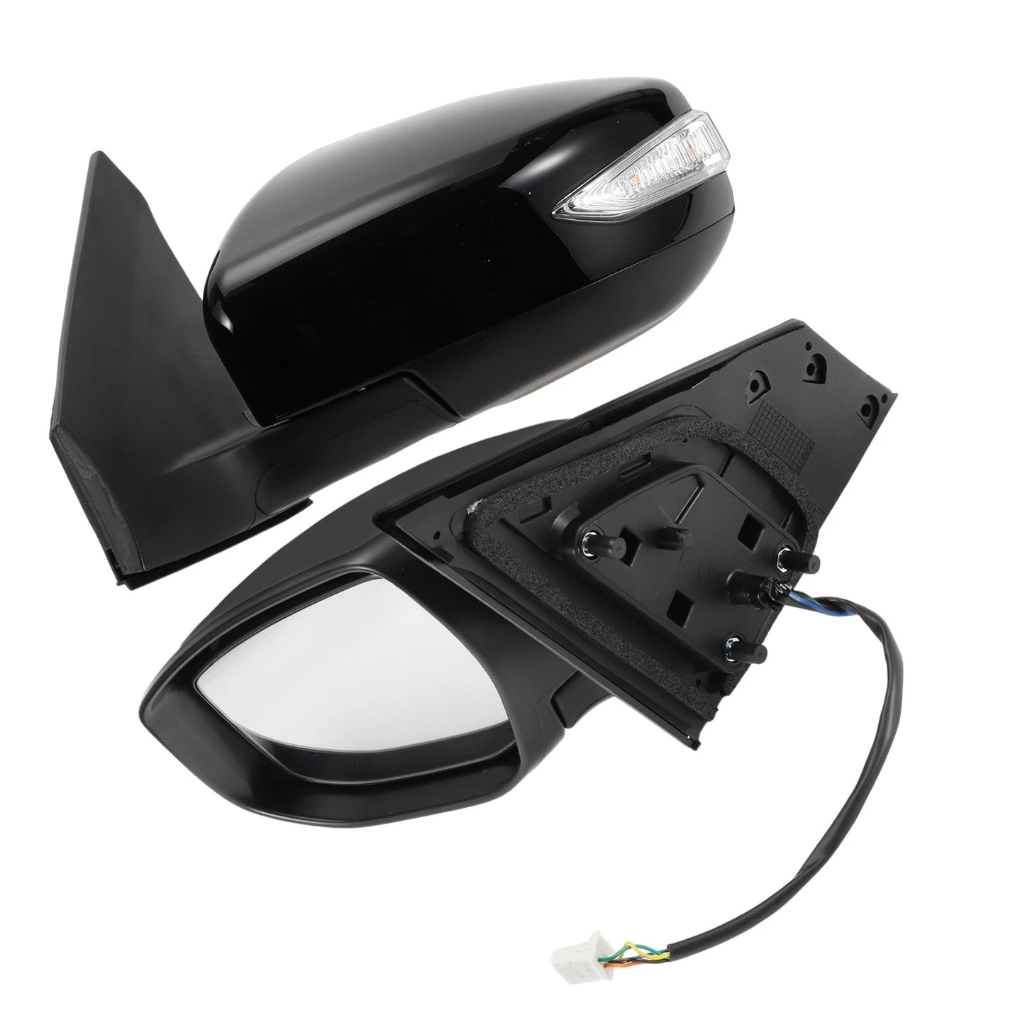 Left Side Door Mirror for Nissan Sentra (2016–2019) Manual Folding Black