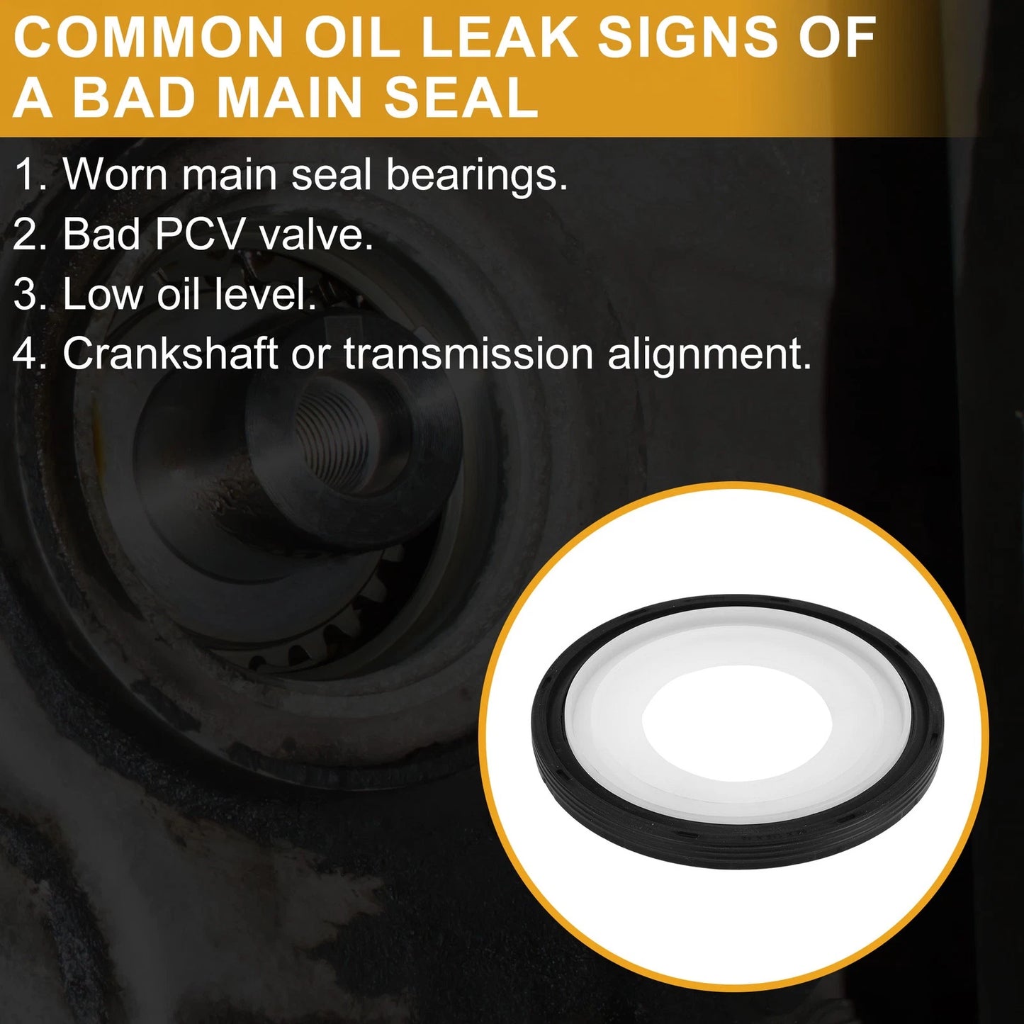 Engine Rear Crankshaft Oil Seal for Chevrolet Avalanche (No. 12585671)