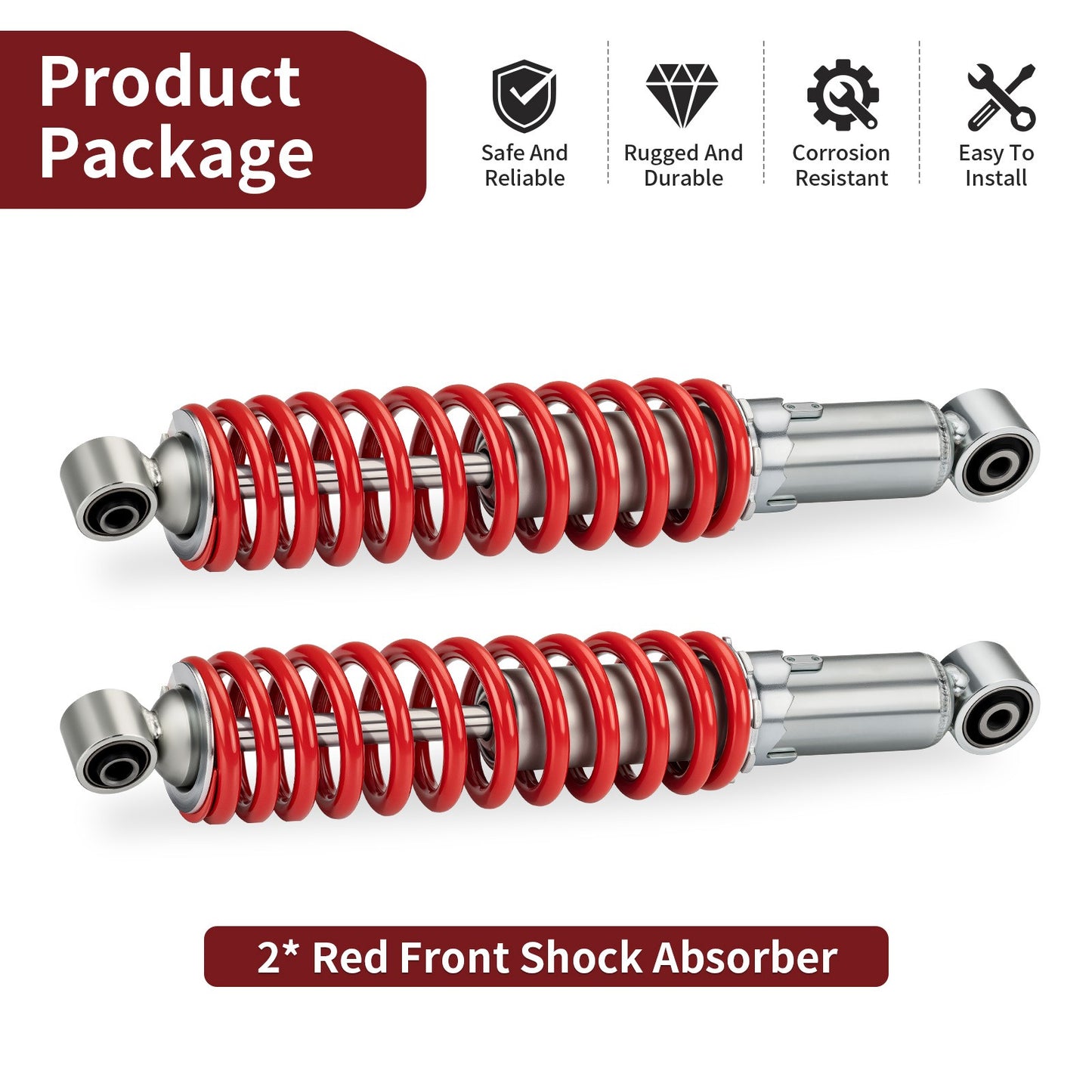 Front Shock Absorbers for Yamaha Blaster 1988–2006 ATV (Set of 2)
