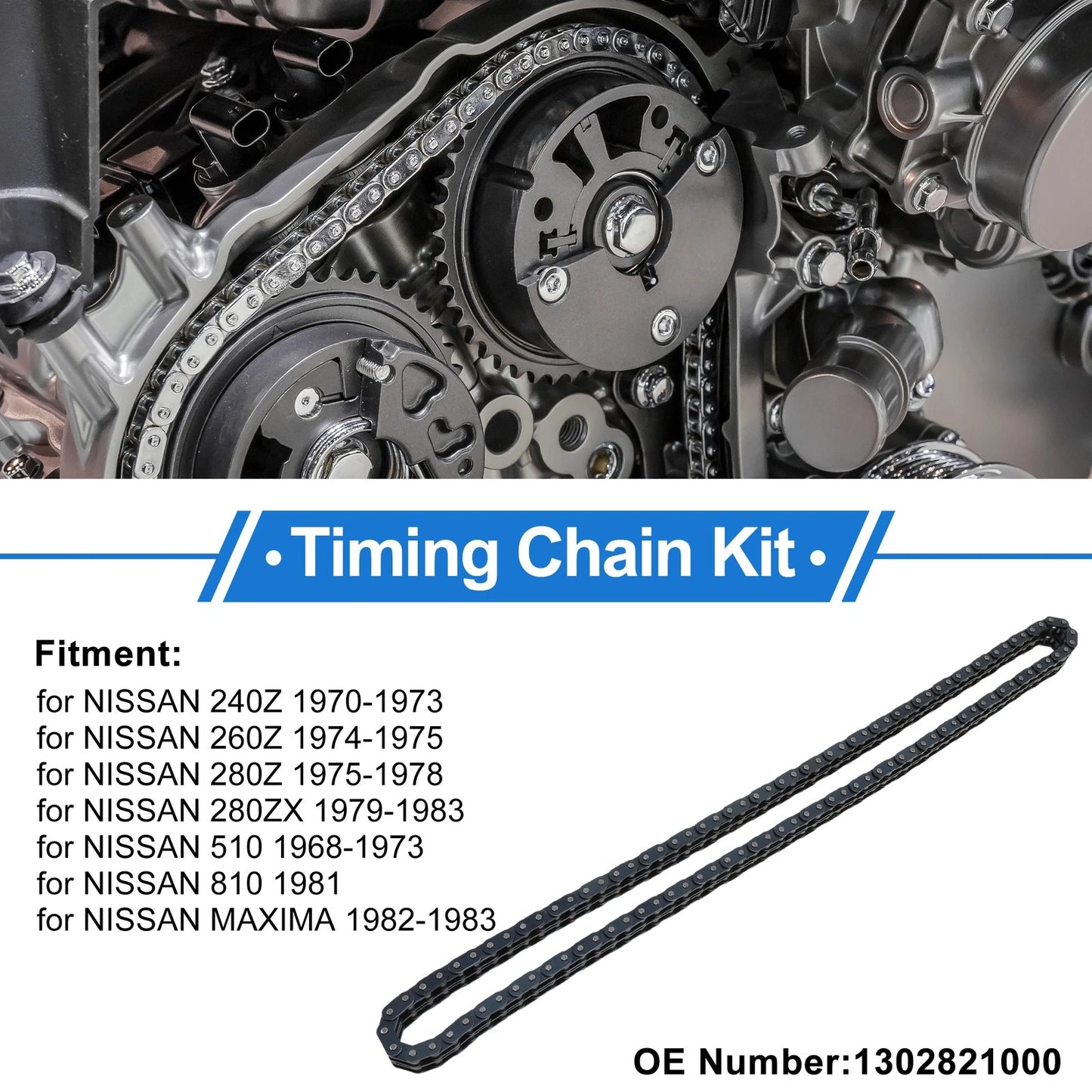 Timing Chain Kit for Nissan 240Z (1970–1973) No. 1302821000