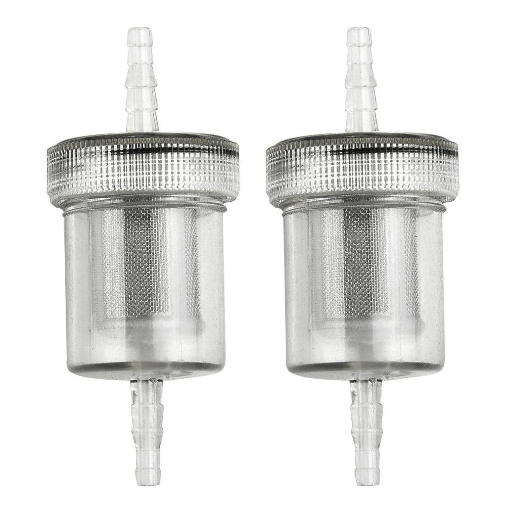 2 x Transparent Diesel Filter Fuel Kit Plastic Air Heater for Camper RV