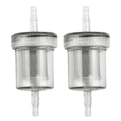 2 x Transparent Diesel Filter Fuel Kit Plastic Air Heater for Camper RV