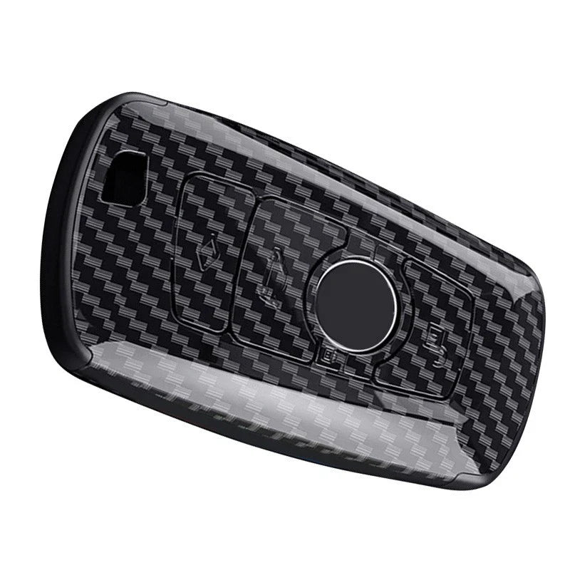 Carbon Fiber Style Remote Key Shell Cover for BMW 1 2 3 4 5 6 7 (2000-2023)