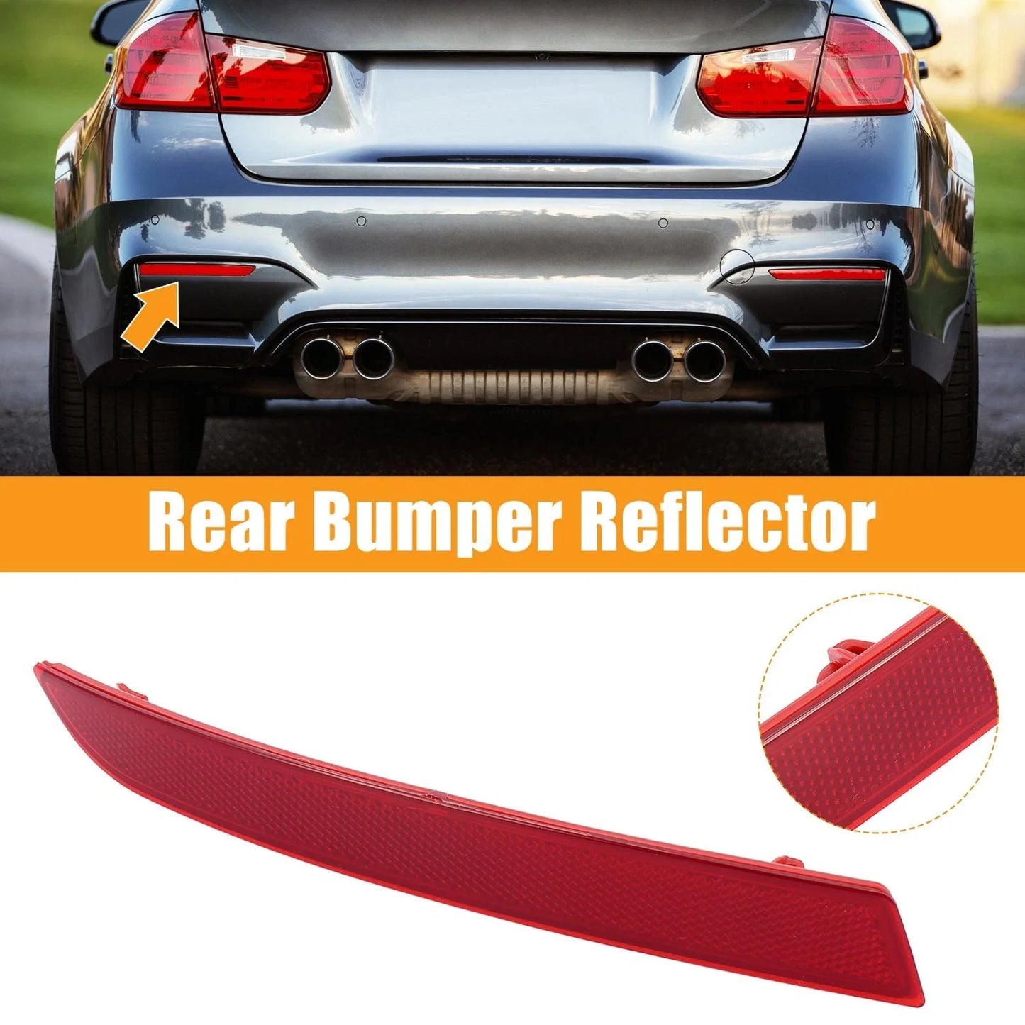 Rear Bumper Reflector Strip Cover Left Side for BMW 550i 535i