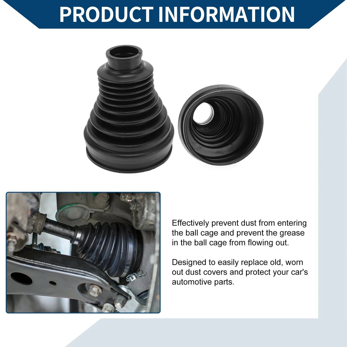 Inner CV Joint Boot Kit with Clamps for Porsche 911 (2011-2016)