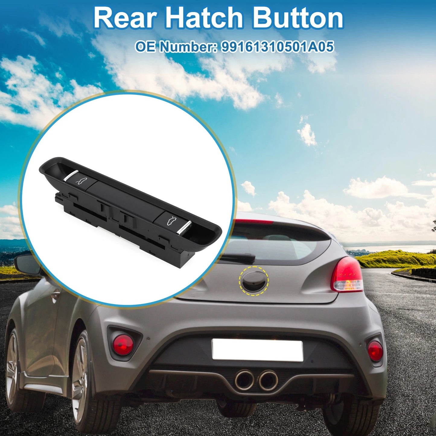 Trunk Release Switch No. 99161310501A05 for Porsche 718 Boxster (2017–2018)