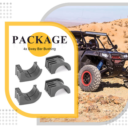 4X Rear Sway Bar Bushings for Polaris RZR XP 900 / XP 4 900 (2011–2013)