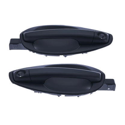 2 x Front Left & Right Outer Door Handle Black for Hyundai Tiburon (2003–2008)
